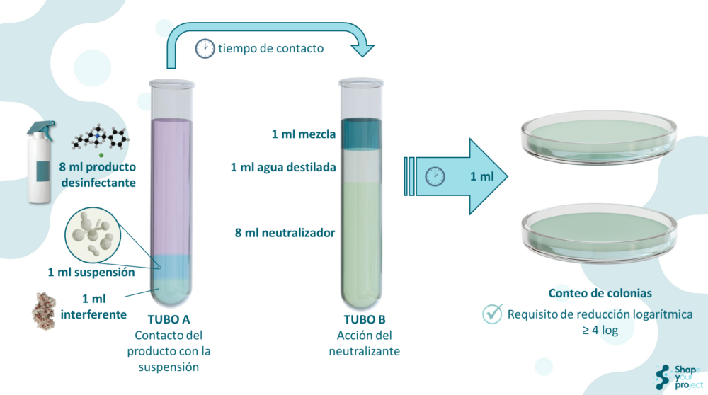 Ensayo de aptitud para Candida albicans según EN 13624:2021